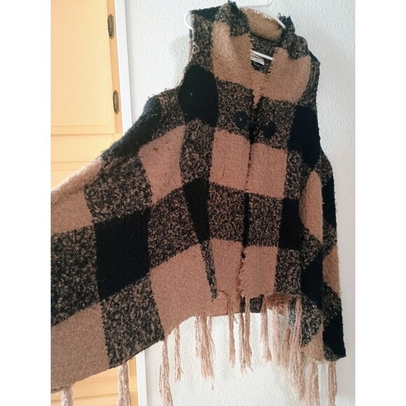 David and Young Women Knit Top Shawl Cardigan Vest Sleeveless - Picture 2 of 8